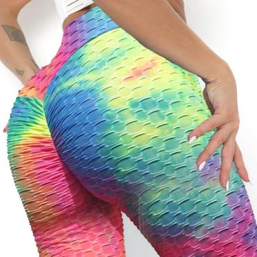 Sheer Mesh Panel Colorblock Scrunch Butt Compression Yoga Leggings - China  Leggings and Yoga Pants price